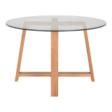 Maleo Round Dining Table - Angled