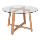 Maleo Round Dining Table - Top Angle