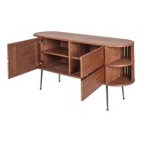 Moe's Home Collection Recap Sideboard - Angled with Drawers Opened