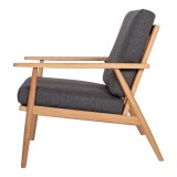 Harper Lounge Chair Anthracite - Side