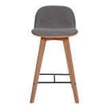 Napoli Counter Stool Grey - Front