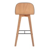 Napoli Barstool Grey - Back View