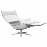 Lafer Valentina Recliner - White with footrest