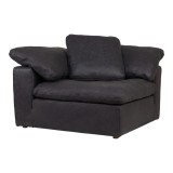 Moe's Home Collection Clay Nubuck Leather Corner Chair - Perspective