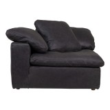 Moe's Home Collection Clay Nubuck Leather Corner Chair - Side