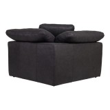 Moe's Home Collection Clay Nubuck Leather Corner Chair - Rear