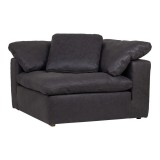 Moe's Home Collection Clay Nubuck Leather Corner Chair - Perspective