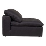 Moe's Home Collection Clay Nubuck Leather Armless Chair - Side