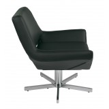 Yield 31" Modern Lounge Chair - Black