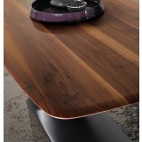 Zeta Dining Table 79" With Anthracite Base Table Top Details