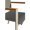 Bellini Home and Gardens Essence 11 Pc Cosmopolitan 39.5 x 78.75/102.5 Extension Dining Table with Teak Table Top  - Chair