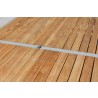 Bellini Home and Gardens Essence 11 Pc Cosmopolitan 39.5 x 78.75/102.5 Extension Dining Table with Teak Table Top -Umbrella Hole