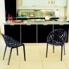 Crystal Polycarbonate Modern Dining Chair - Crystal Polycarbonate Modern Dining Chair