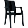Arthur Polycarbonate Modern Dining Chair - Black - Arthur Polycarbonate Modern Dining Chair - Black