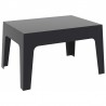 Box Resin Outdoor Center Table - Black - Box Resin Outdoor Center Table - Black