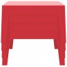 Box Resin Outdoor Center Table - Red - Stacked - Box Resin Outdoor Center Table - Red - Stacked