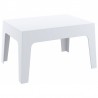 Box Resin Outdoor Center Table - White - Box Resin Outdoor Center Table - White