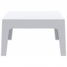Box Resin Outdoor Center Table - White - Box Resin Outdoor Center Table - White