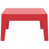 Box Resin Outdoor Center Table - Red - Box Resin Outdoor Center Table - Red