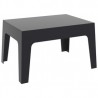 Box Resin Outdoor Center Table - Black - Box Resin Outdoor Center Table - Black