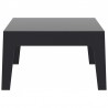Box Resin Outdoor Center Table - Black - Box Resin Outdoor Center Table - Black