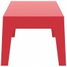 Box Resin Outdoor Center Table - Red - Box Resin Outdoor Center Table - Red