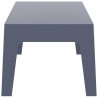 Box Resin Outdoor Center Table - Silver Gray - Box Resin Outdoor Center Table - Silver Gray