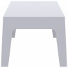Box Resin Outdoor Center Table - White - Box Resin Outdoor Center Table - White