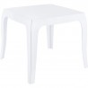 Queen Polycarbonate Side Table - Glossy White - Queen Polycarbonate Side Table - Glossy White