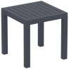 Ocean Square Resin Side Table - Dark Gray - Ocean Square Resin Side Table - Dark Gray