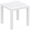 Ocean Square Resin Side Table - White - Ocean Square Resin Side Table - White