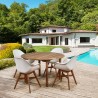Amazonia Charlotte Deluxe 5 Piece Round Patio Dining Set - Amazonia Charlotte Deluxe 5 Piece Round Patio Dining Set