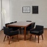 Midtown Midtown Concept Ruby 9 Piece Liqurice Rectangular Dining Set - Midtown Midtown Concept Ruby 9 Piece Liqurice Rectangular Dining Set