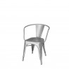 Fremont Dining Arm Chair - Silver - Fremont Dining Arm Chair - Silver