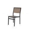 Napa Dining Side Chair - Black & Gray Seat and Back - Angled - Napa Dining Side Chair - Black & Gray Seat and Back - Angled