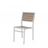 Napa Dining Side Chair - Silver & Gray Seat and Back - Angled - Napa Dining Side Chair - Silver & Gray Seat and Back - Angled