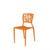 Phoenix Side Chair - Orange - Angled - Phoenix Side Chair - Orange - Angled