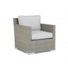 Majorca Club Chair With Cushions In Cast Silver  - Majorca Club Chair With Cushions In Cast Silver 