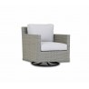 Majorca Swivel Club Chair with Cast Silver Cushion - Small - Majorca Swivel Club Chair with Cast Silver Cushion - Small