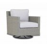 Majorca Swivel Club Chair with Cast Silver Cushion - Majorca Swivel Club Chair with Cast Silver Cushion