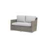 Majorca Loveseat With Cushions In Cast Silver - Majorca Loveseat With Cushions In Cast Silver