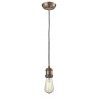 Bare Bulb Pendant - Antique Copper