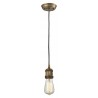 Bare Bulb Pendant - Brushed Brass