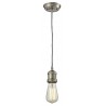 Bare Bulb Pendant - Satin Nickel