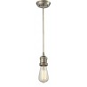 Bare Bulb Stem Pendant - Satin Nickel