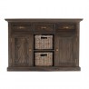 NovaSolo Halifax Mindi Wood Buffet with 2 Baskets - NovaSolo Halifax Mindi Wood Buffet with 2 Baskets