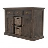 NovaSolo Halifax Mindi Wood Buffet with 2 Baskets - NovaSolo Halifax Mindi Wood Buffet with 2 Baskets