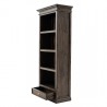 NovaSolo Halifax Mindi Wood Bookcase with 1 Drawer - NovaSolo Halifax Mindi Wood Bookcase with 1 Drawer