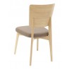 European Beechwood Wood Dining Chair - Light Walnut - Back - European Beechwood Wood Dining Chair - Light Walnut - Back