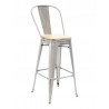 Industrial Barstool - Clearcoat & Solid Colors - White Seat plate - Industrial Barstool - Clearcoat & Solid Colors - White Seat plate